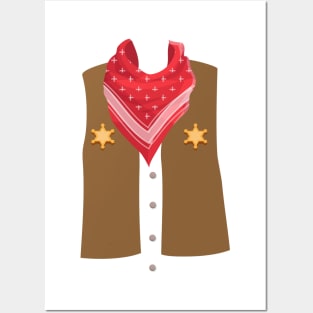 Cowboy Halloween Costume For Boys And Men Posters and Art